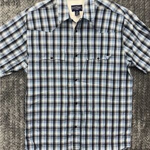 Steve & Barry’s Men’s Vintage Pearl Snap Short Sleeve XL